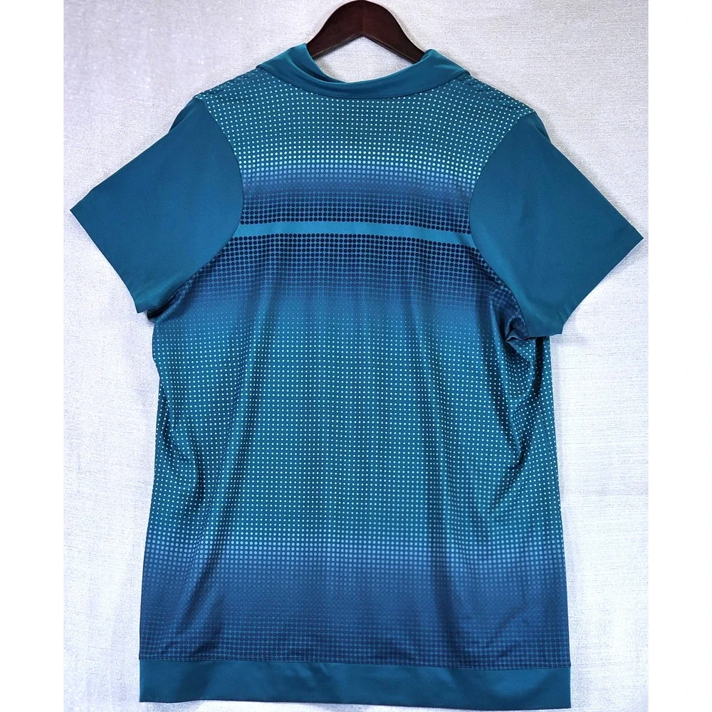 Nike Golf Tour Performance Dri-Fit Men's XL Polo Lightweight Stretch Blue Teal
